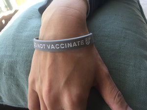 "Do Not Vaccinate" Medical Bracelet